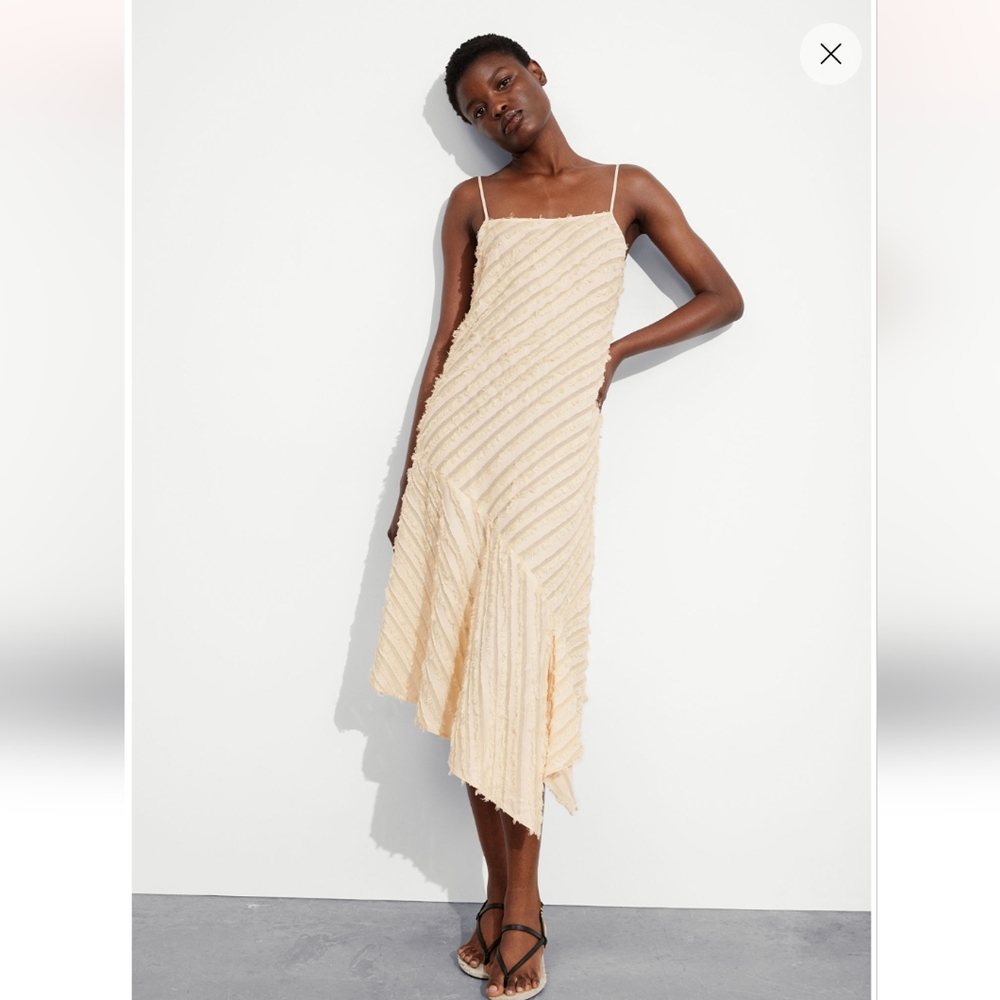 NWOT & Other Stories Textured Strappy Midi Dress